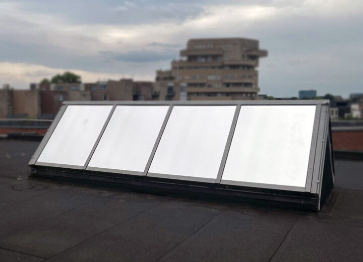 Lichtstraat in Overijssel voorzien van reflecterende zonwerende folie